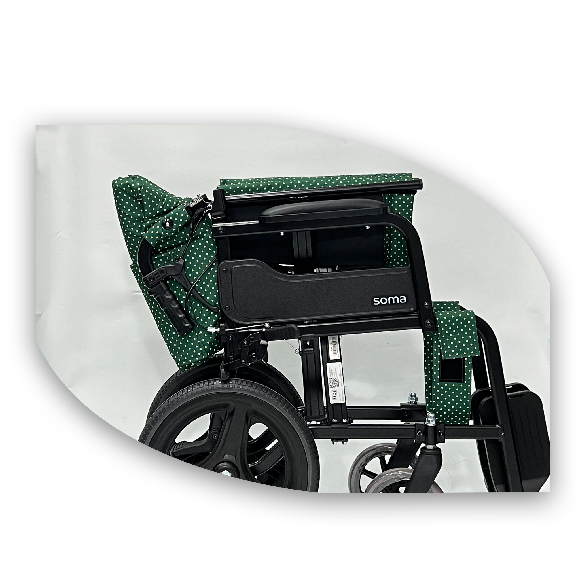 soma standard pushchair with foldable backrest 18"